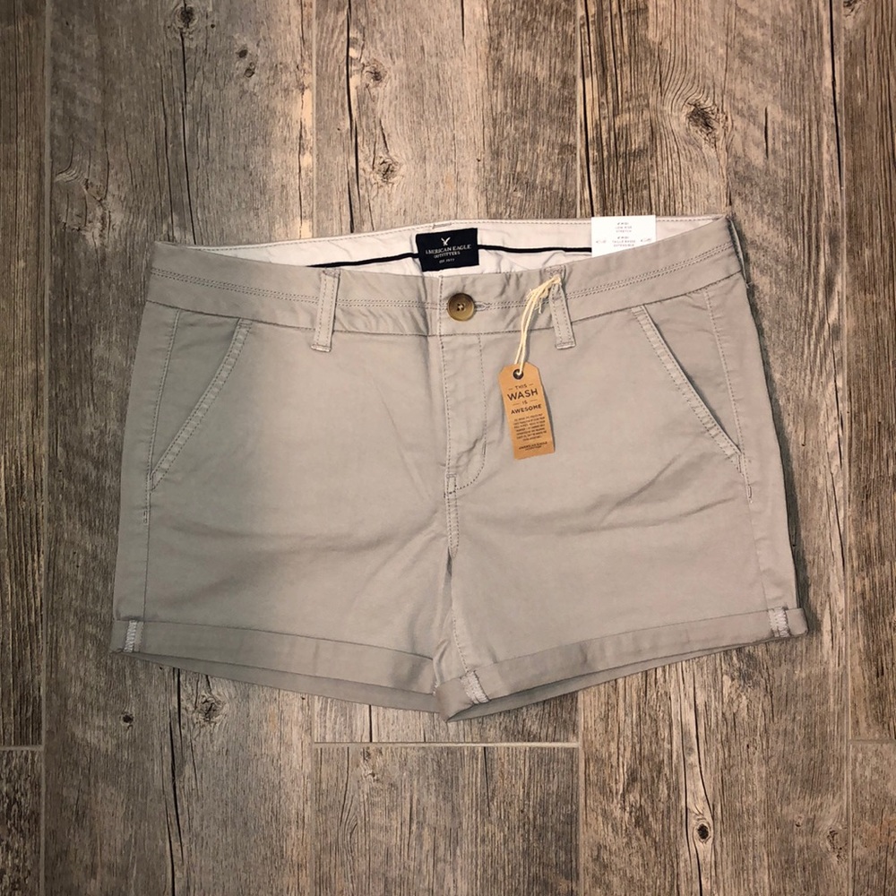 American Eagle Gray Midi Short